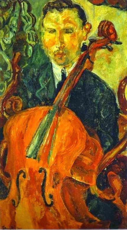 O Violoncelista - Chaïm Soutine e seu expressionismo violento e atormentado