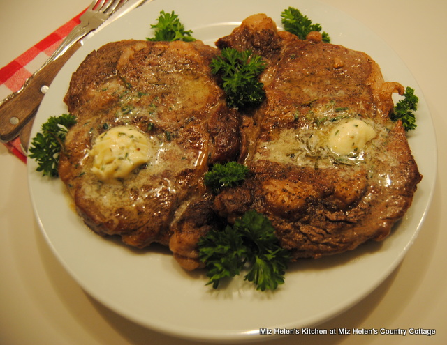 Pan Fried Lemon Garlic Rib Eye Steaks - Recipe Girl