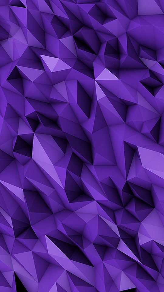   3D Purple Abstract Polygons   Android Best Wallpaper