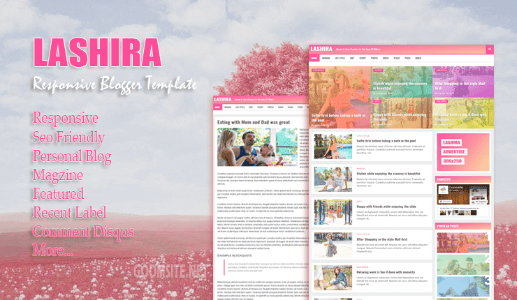 Lashira Responsive Blogger Template Lashira Responsive Blogger Template