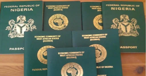 Officers ask people in Lagos seeking their International Passport to do raffle draw, winners go home with theirs