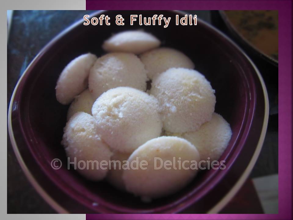 Homemade Delicacies Soft Idli with Chana Gravy