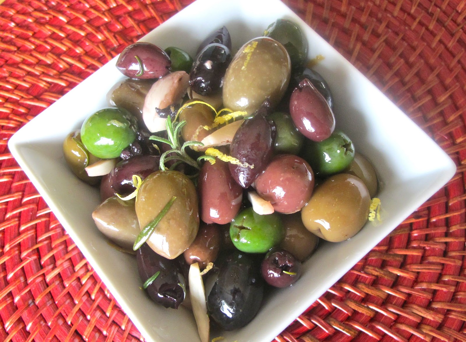 Radiant Table Warm Olives with Rosemary and Lemon