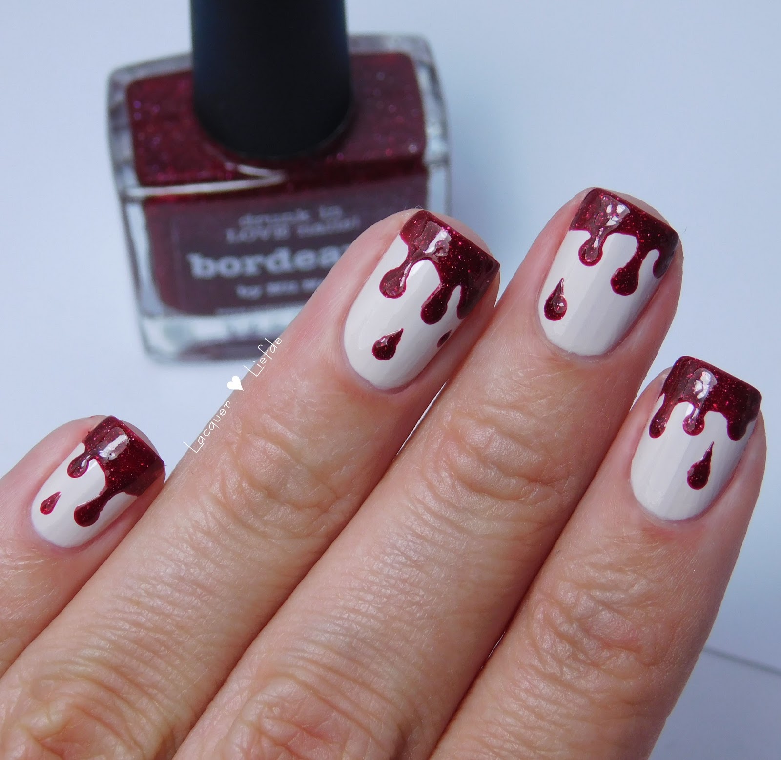Lacquer Liefde Blood Drip Nail Art