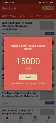 Cara Menghasilkan Uang dari Aplikasi BuzzBreak Android