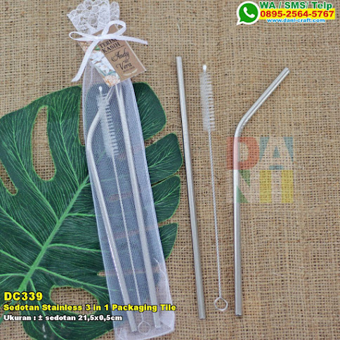 Sedotan Stainless 3 In 1 Packaging Tile