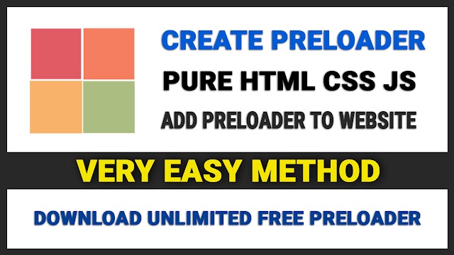 Easily Add Preloader To Website 🔥 | Create Website Preloader | Download Unlimited Free Preloader