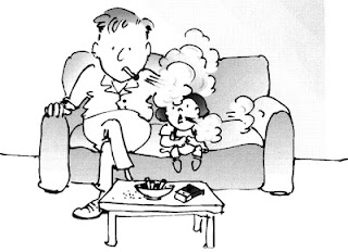 Syarak Mengata , Adat Menurut: Bapa yang merokok membahayakan kesihatan