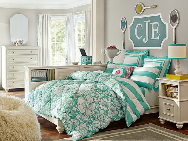 Dormitorios juveniles color turquesa - Ideas para decorar dormitorios