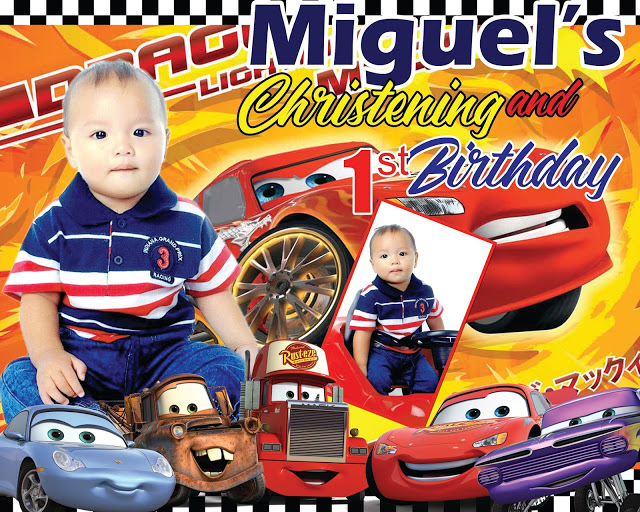 Disney Cars Design For Tarpaulin