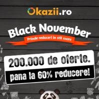 Black November la Okazii.ro: peste 200.000 de produse cu reduceri de pret