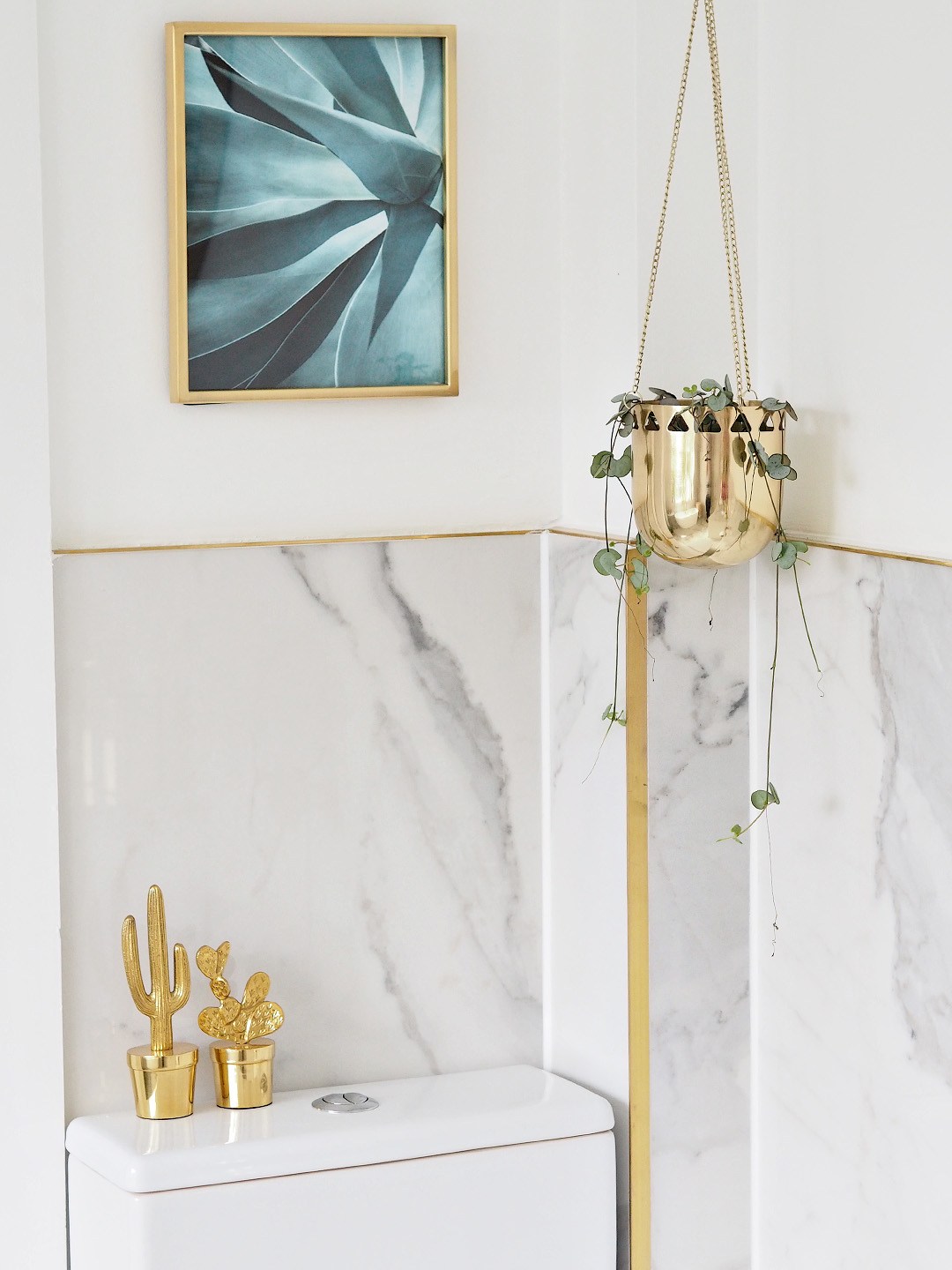 Baño en Oro y Mármol | The Deco Soul