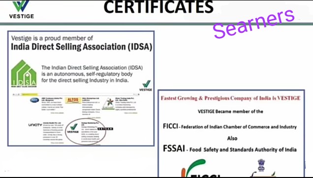 Vestige income plan image