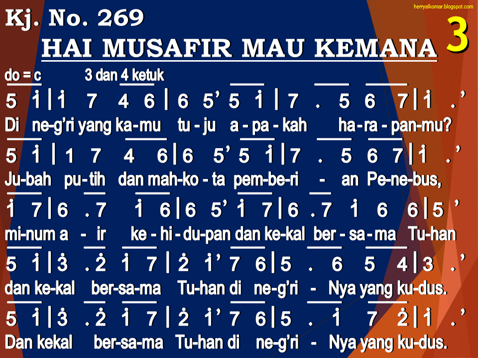 TouRoeroekan: Kidung Jemaat No. 269