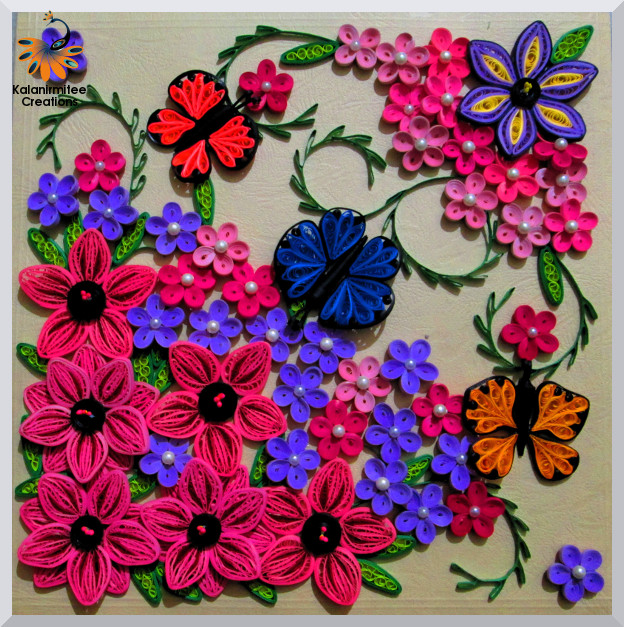 kalanirmitee creations 3d quilling paper quilling flower basket