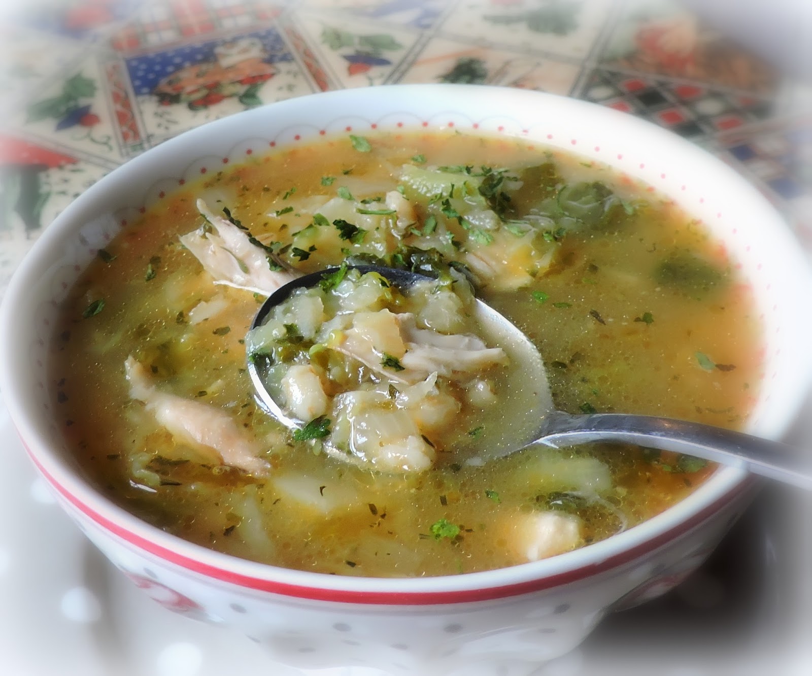 Roast Chicken Soup with Barley, Parsnips & Cabbage The English Kitchen