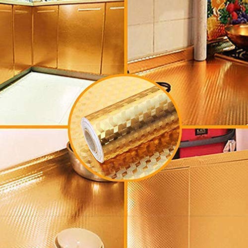 Kitchen Oil Proof Aluminum Foil Stickers, SelfAdhesive Wall Sticker