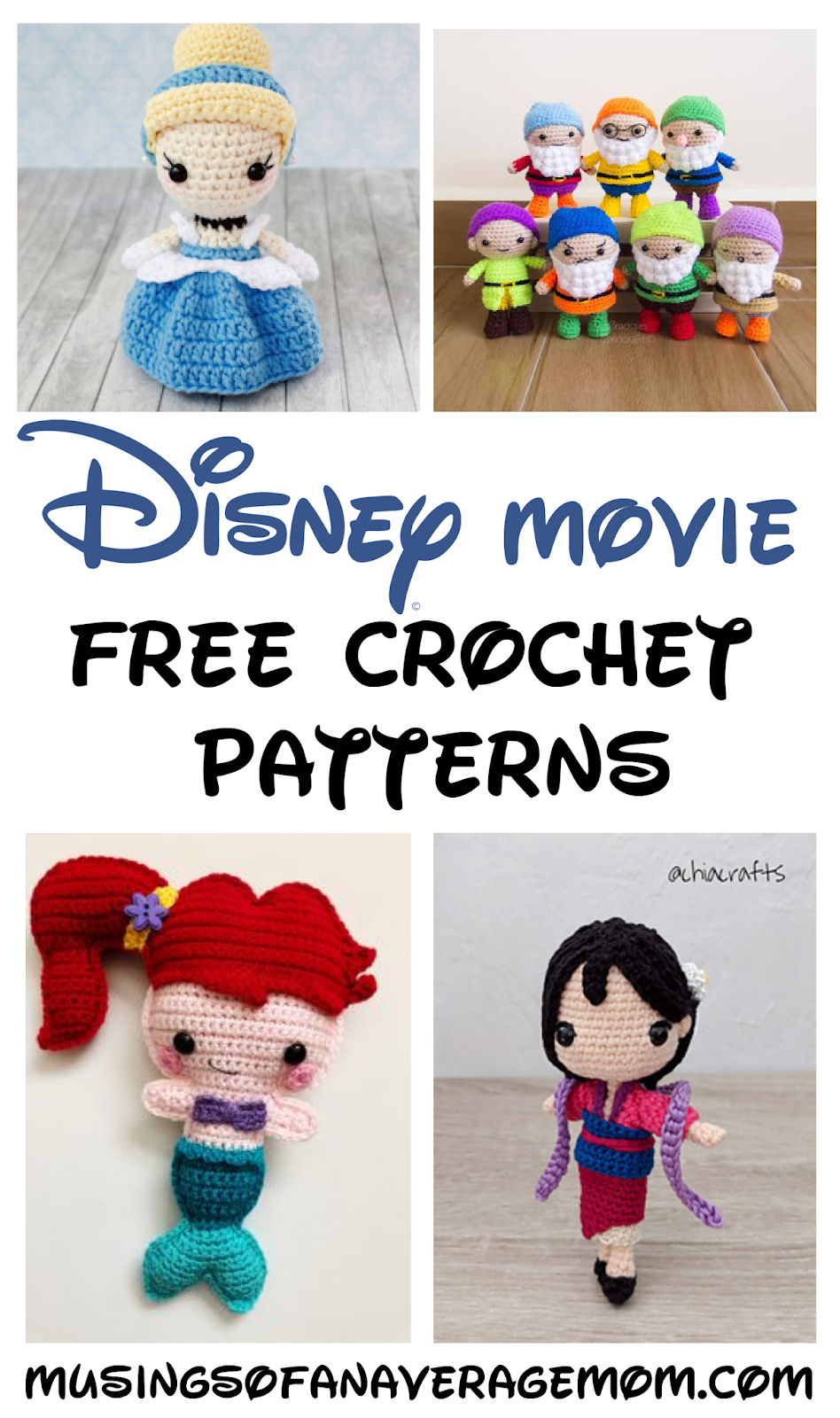 Amigurumi Patterns Online - Disney Princess - Free Crochet Pattern