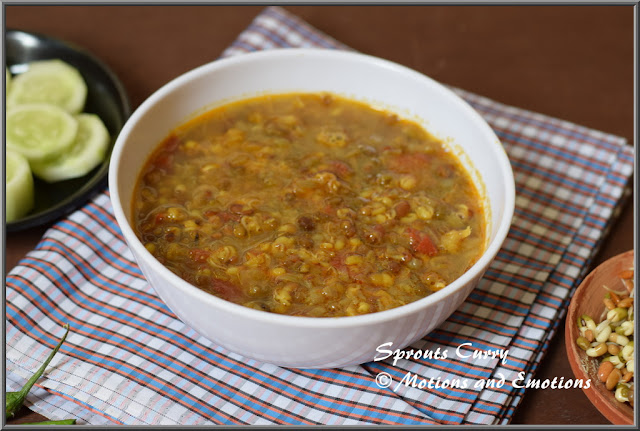 Sprouts Curry / Sprouts Sabzi