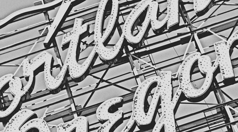 White Stag Sign in Portland, Oregon Editing Luke