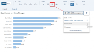 SAP Analytics Cloud - Using Filters استخدام المرشحات او الفلاتر في سحابة التحليلات ساب