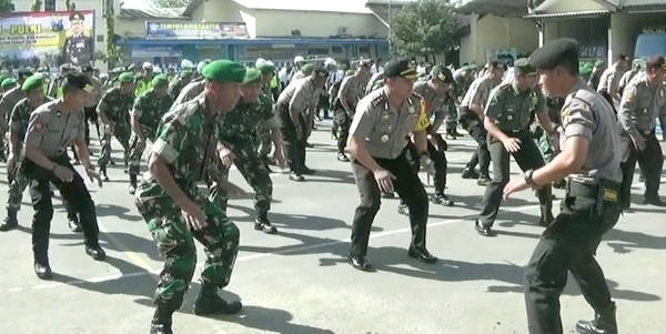 Kodim 0809 dan Polres Kediri Terus Mantapkan Sinergitas TNI-Polri 