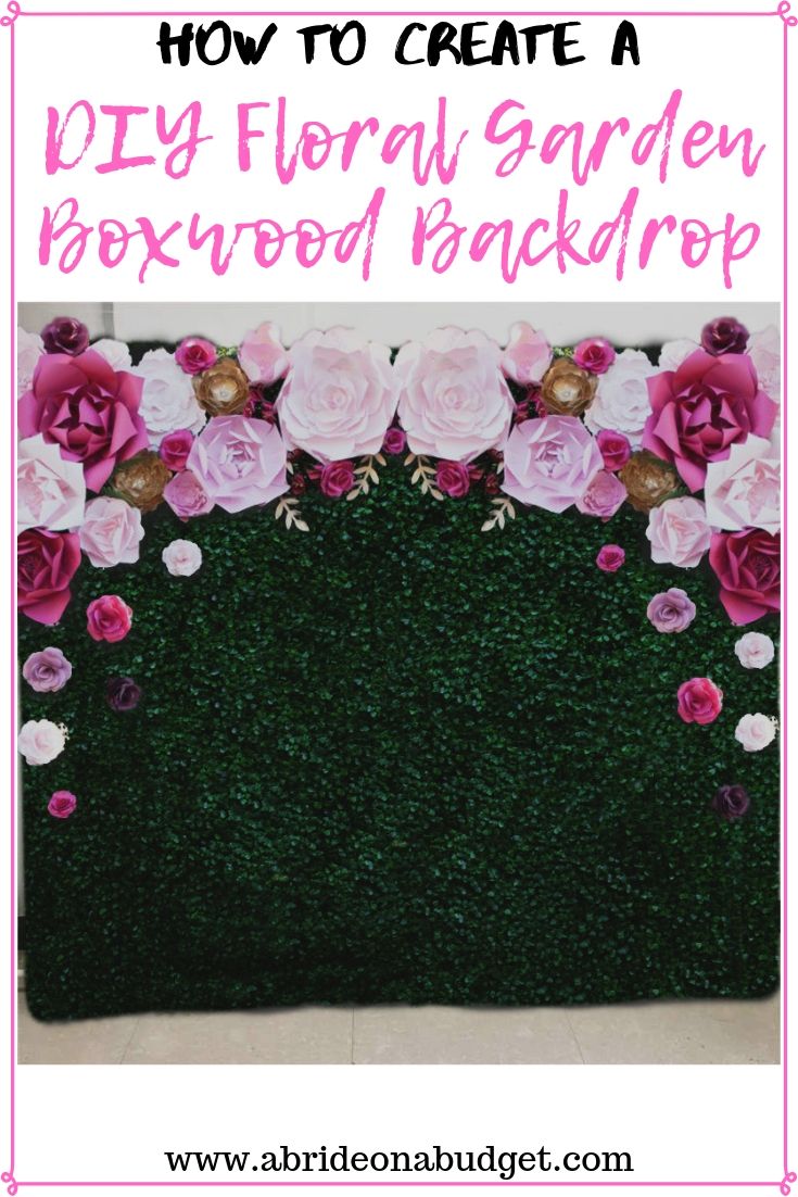 Diy Floral Backdrop Wedding One Of Our Latest Easy To Put
