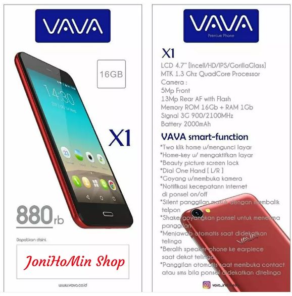 Hp Android Vava X1 Terbaru Harga Dan Spesifikasi Lengkap Harga Dan Spesifikasi Hp