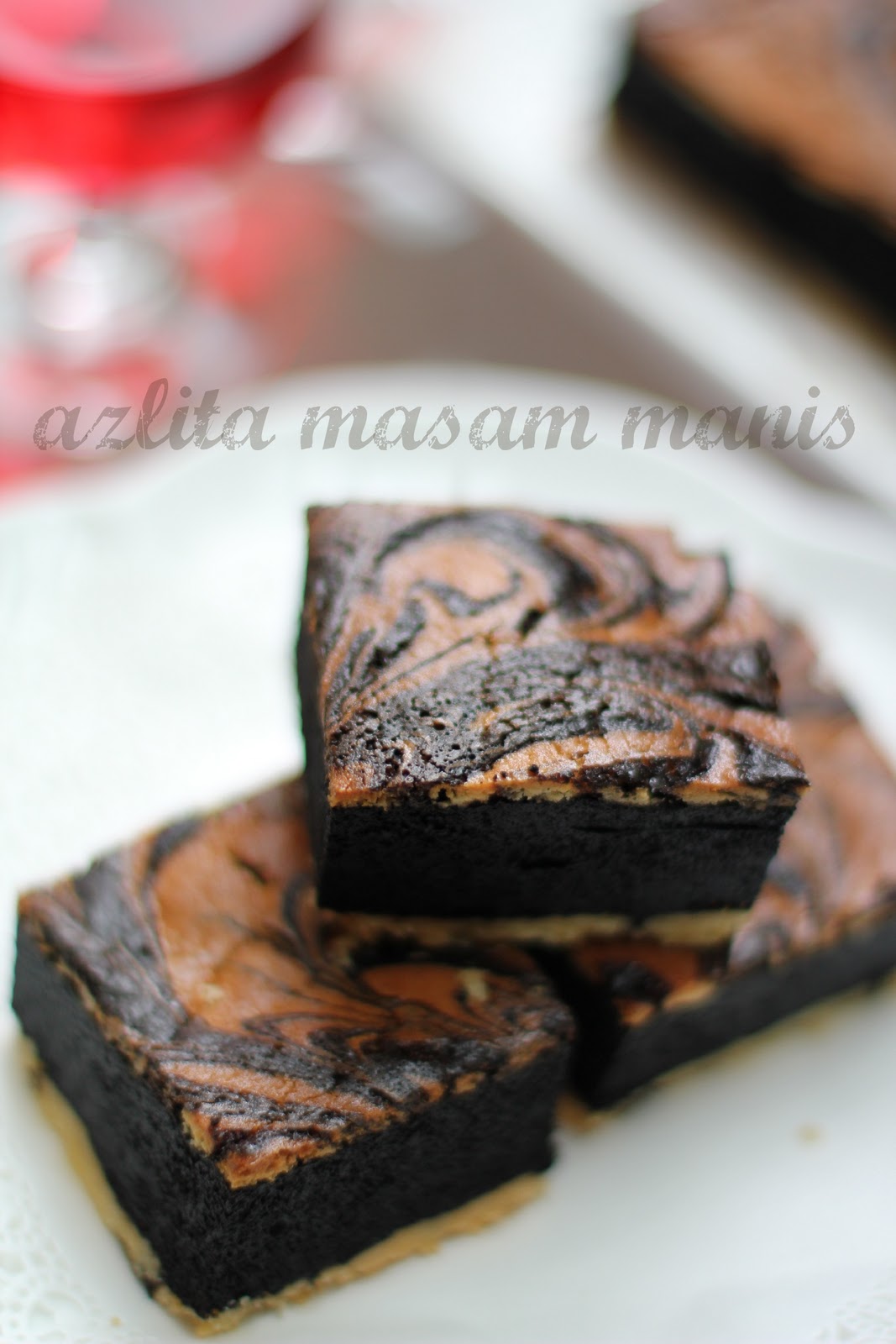 masam manis MARBLE PIE BROWNIES