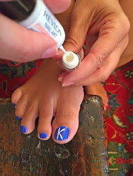 nail baseball pedi inspired diy