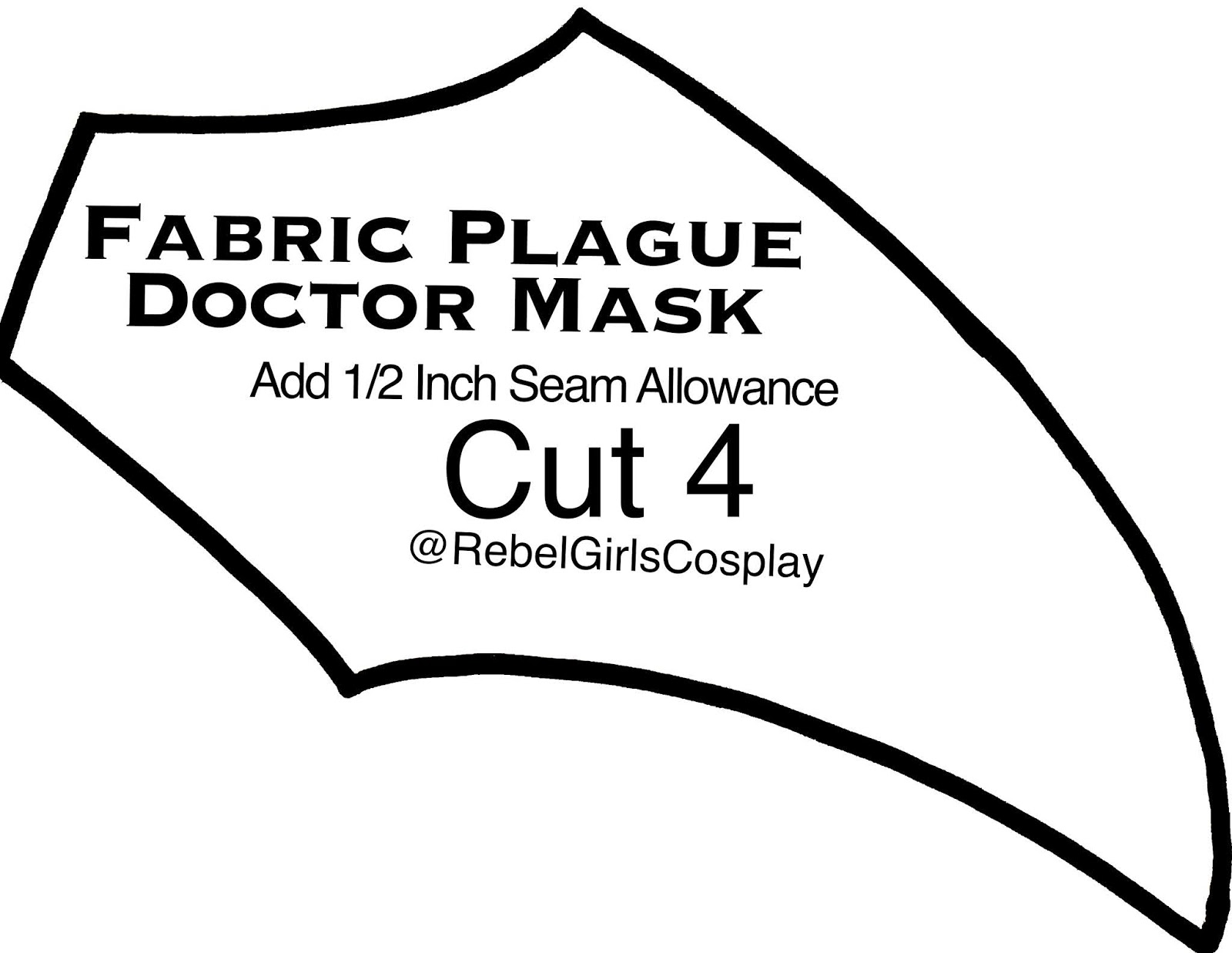 Fabric Plague Doctor Mask