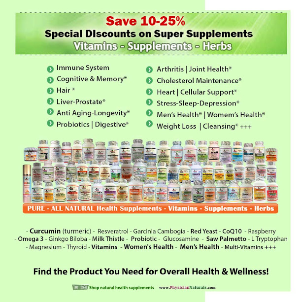 SAVE 10-25% → Special DIscounts on Curcumin All Natural Anti-Inflammatory Antioxidants