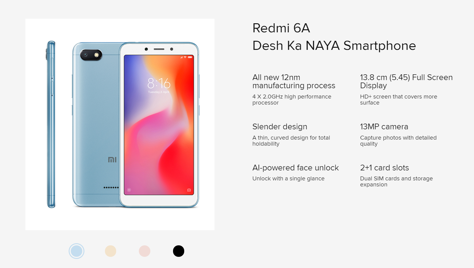Чем отличаются телефоны редми. Redmi 6a характеристики. Xiaomi Redmi 6. Xiaomi Redmi 6 комплектация. Xiaomi Redmi 6a характеристики.