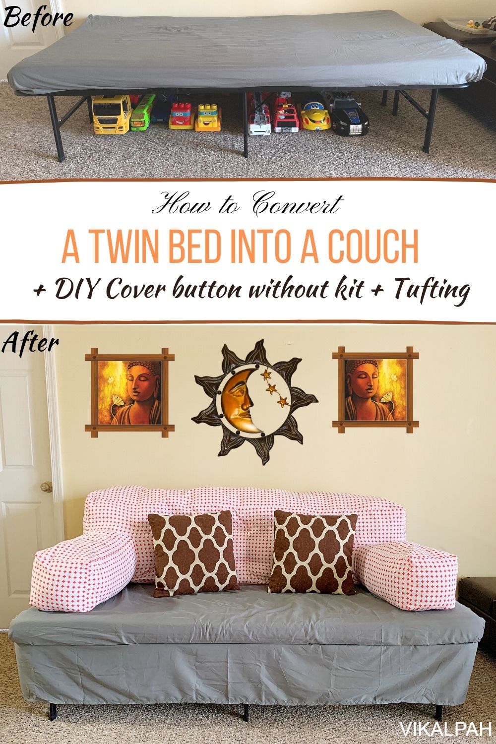 HOW TO RESTUFF COUCH CUSHIONS, DIY 2O21