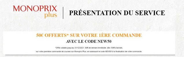 code promo Monoprix Plus