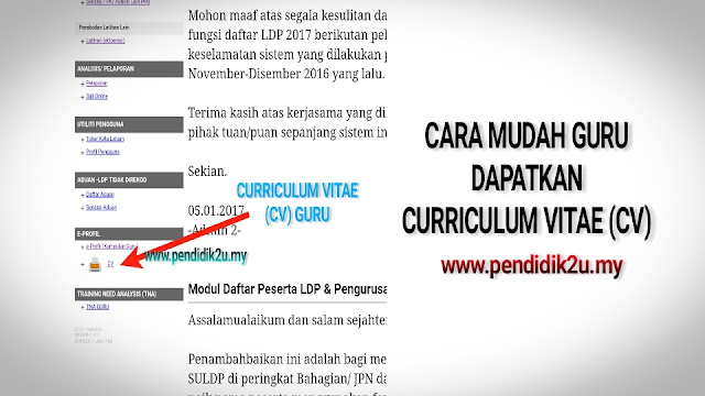 Curriculum Vitae Guru Cara Dapatkan Curriculum Vitae Guru