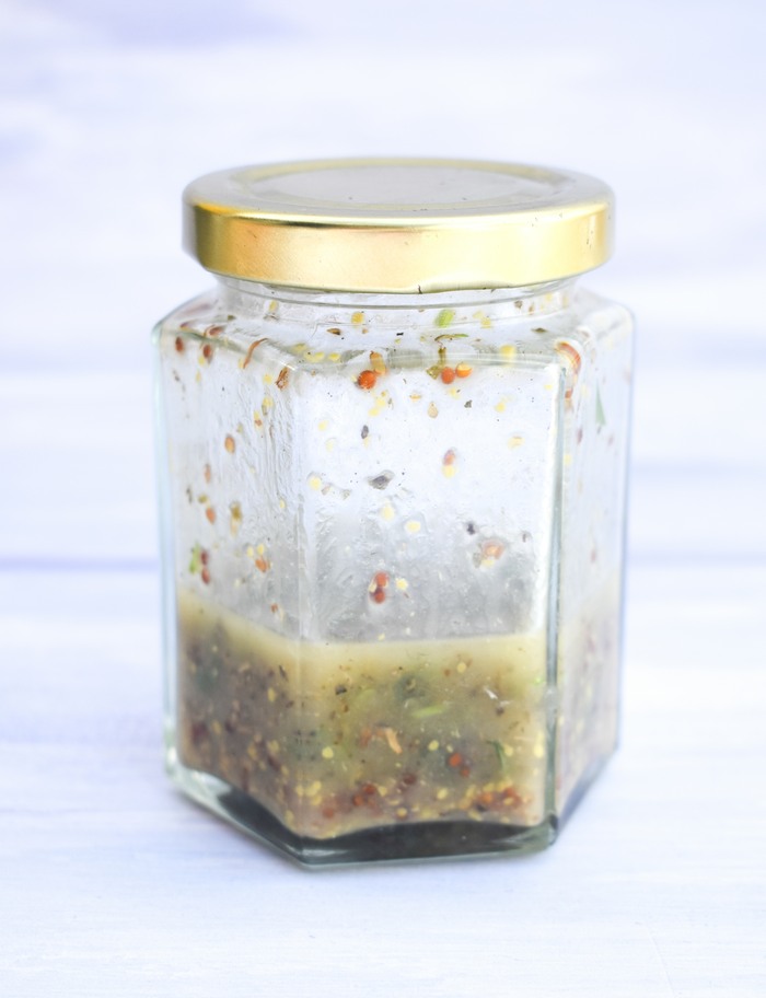 Greek Salad Dressing Greek Salad Dressing in a jam jar