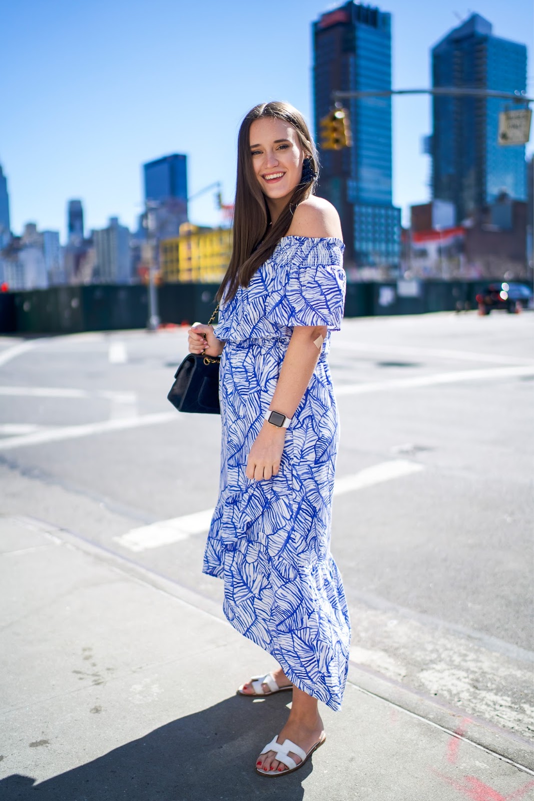 Banana Leaf Dress For Spring by popular New York fashion blogger Covering the Bases