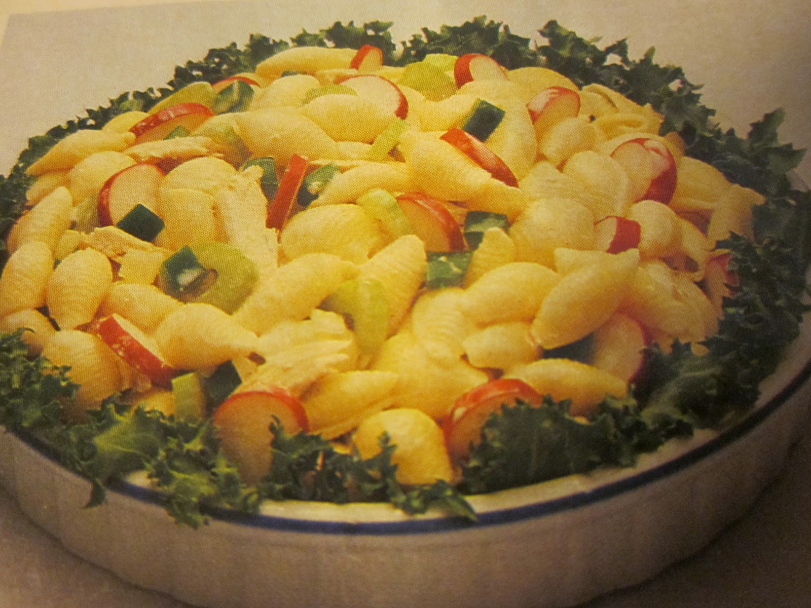 Grandma's Vintage Recipes MACARONI SHELL & CHICKEN SALAD