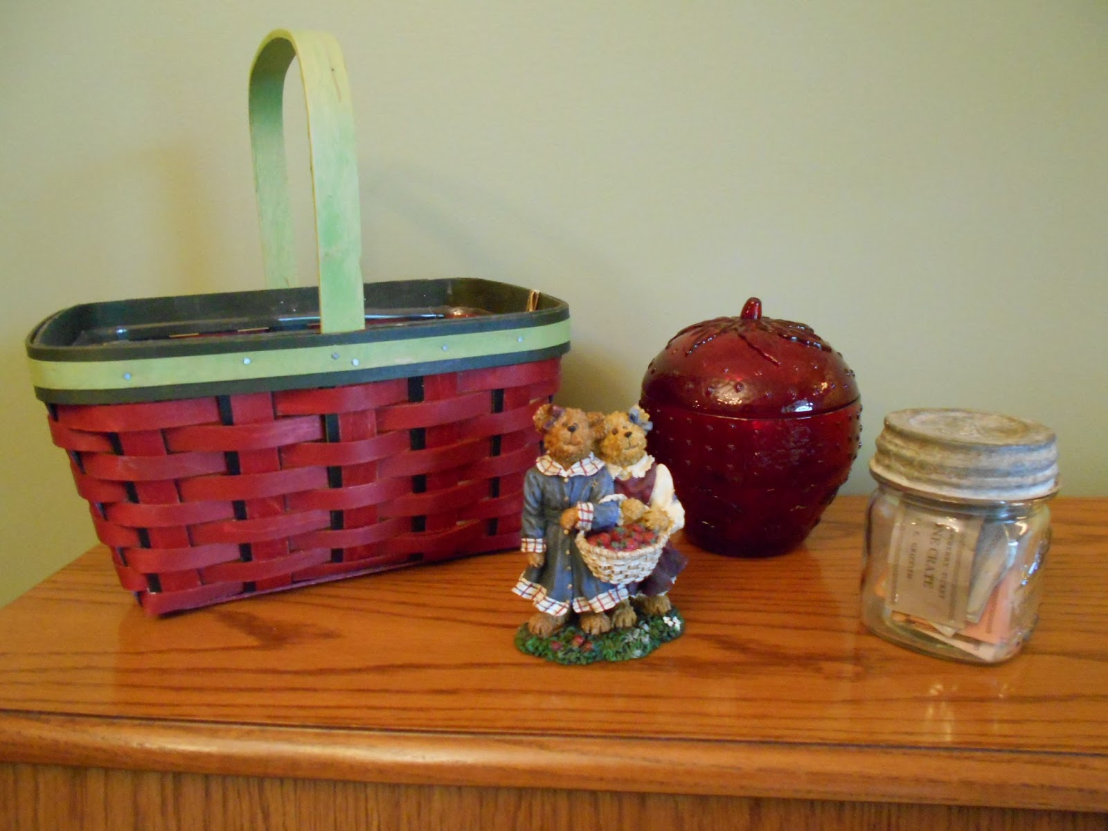 LovingLongablogger Strawberries, both Longaberger and in Barry County