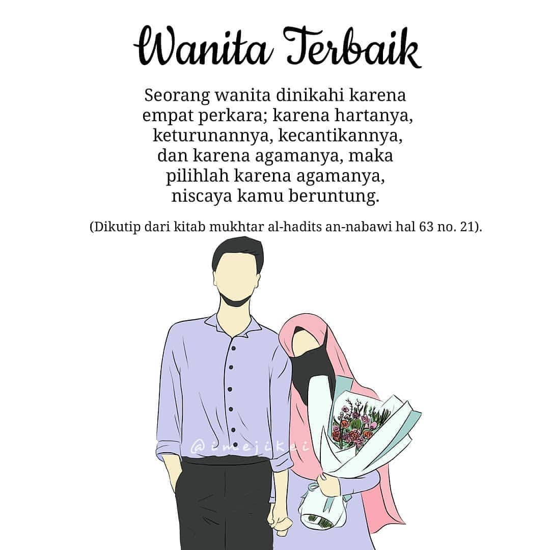 54+ Gambar Kartun Muslimah Suami Istri | Design Kartun.