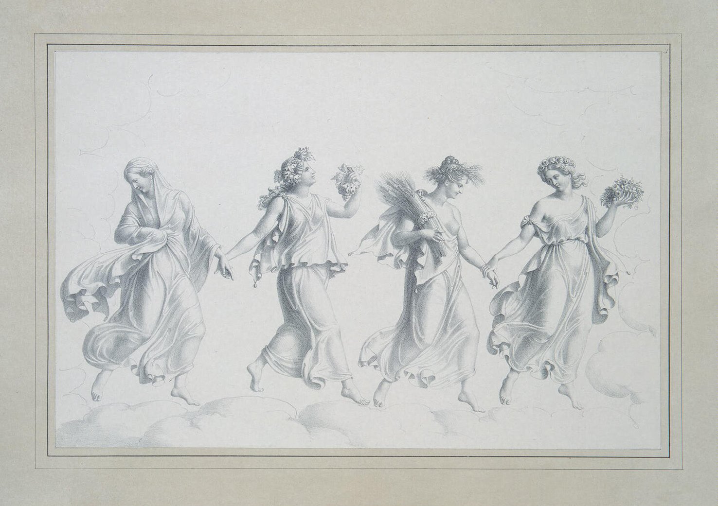 Tableau Vivant Dance of the Seasons Julius Schoppe Endless Paintings