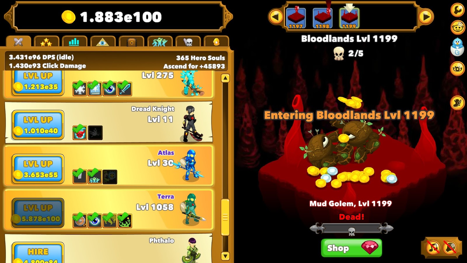 Play Clicker Heroes on PC 