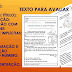 FALANDO DE PAZ E PERDÃO - TEXTO E INTERPRETAÇÃO PARA O 3º ANO/ 4º ANO