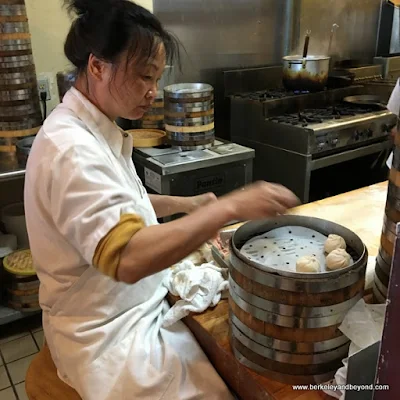 making dumplings at Shanghai Dumpling Shop in Millbrae, California