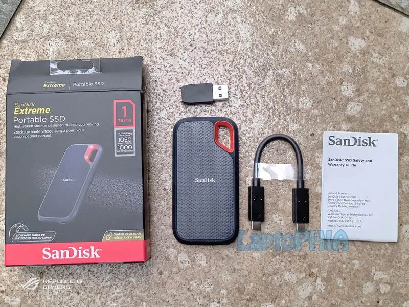 Paket Pembelian Sandisk Extreme Portable SSD 1TB