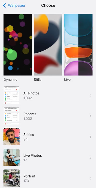 Use still wallpaper to save iPhone battery