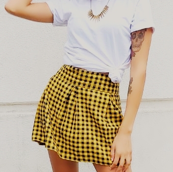 Trend Minissaia Xadrez Amarela: Looks Para Arrasar No Inverno e Verão Trend Minissaia Xadrez Amarela: Looks Para Arrasar No Inverno e Verão