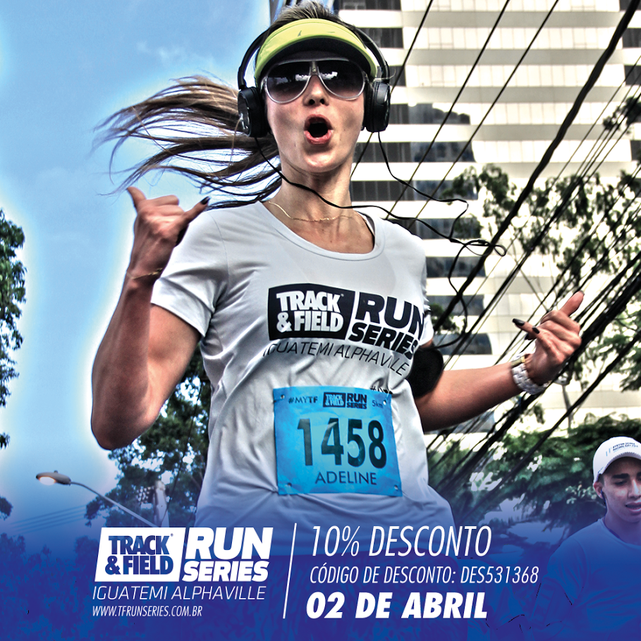 Inscrições na Track&Field Iguatemi Alphaville com 10 de desconto