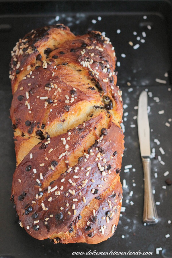 Dolcemente Inventando Pan brioche alle gocce di cioccolato (con